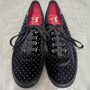 Keds Black Velvet Sneakers Taylor Swift Edition